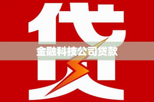 沙溪金融科技公司贷款