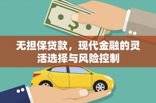 沙溪无担保贷款，现代金融的灵活选择与风险控制
