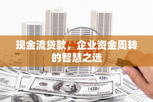 沙溪现金流贷款，企业资金周转的智慧之选