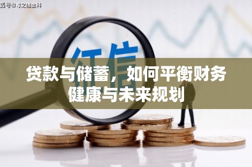 沙溪贷款与储蓄，如何平衡财务健康与未来规划