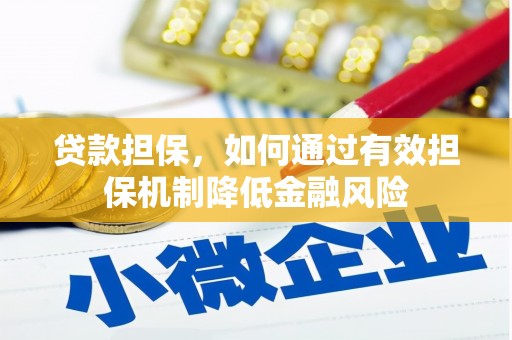 沙溪贷款担保，如何通过有效担保机制降低金融风险