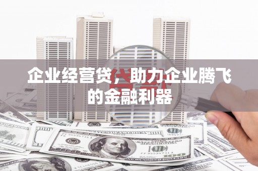沙溪企业经营贷，助力企业腾飞的金融利器