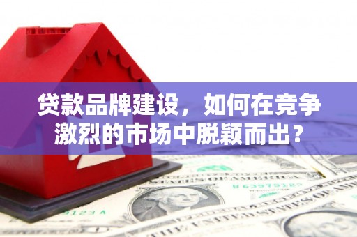 沙溪贷款品牌建设，如何在竞争激烈的市场中脱颖而出？