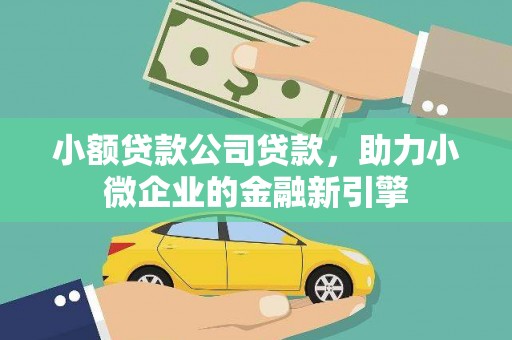 沙溪小额贷款公司贷款，助力小微企业的金融新引擎