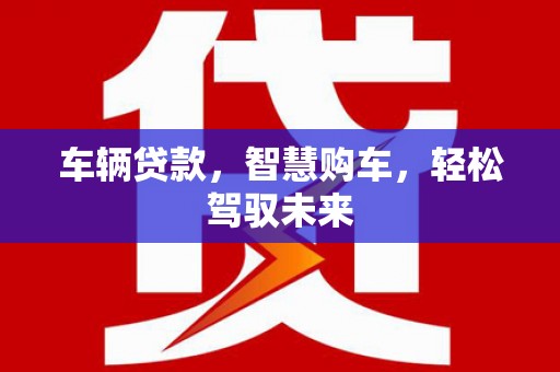 沙溪车辆贷款，智慧购车，轻松驾驭未来