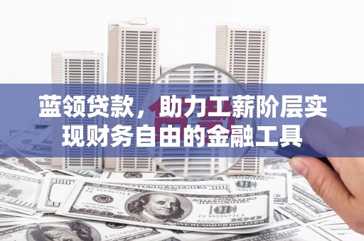 沙溪蓝领贷款，助力工薪阶层实现财务自由的金融工具