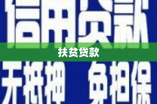 沙溪扶贫贷款